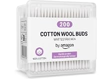 by Amazon Cotton Buds, 100% Cotton, 200 Units