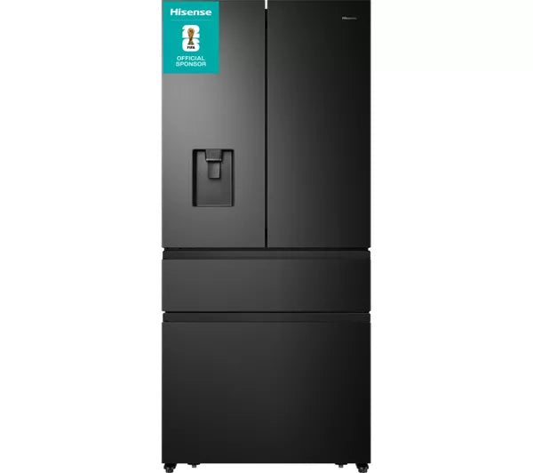 HISENSE PureFlat RF540N4WFE Fridge Freezer - Black Stainl...